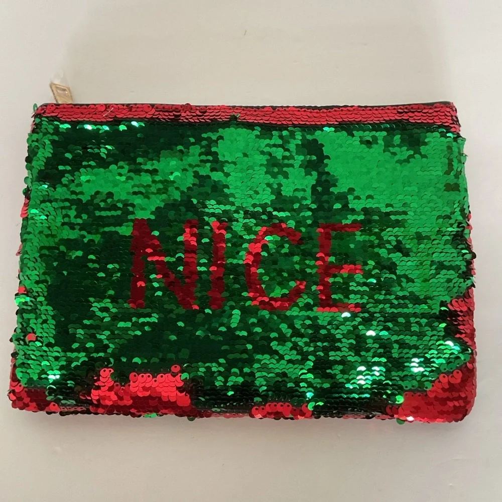 Nordstrom Reverse Sequin Holiday Clutch NWT